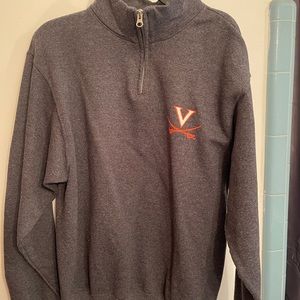 Virginia Cavaliers 1/4 zip, long sleeve sweatshirt